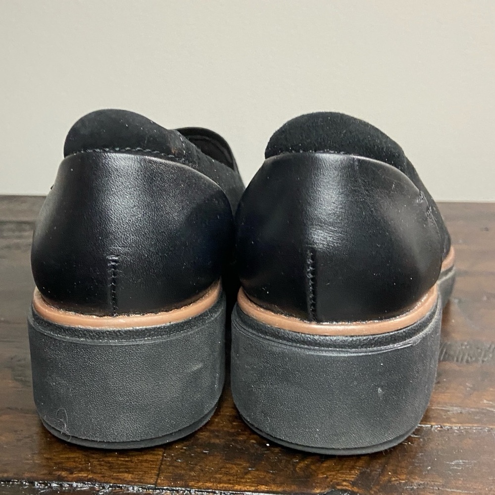 Clarks Women's Collection Sharon Dolly Shoes Black Suede Size 8.5 - Picture 3 of 9
